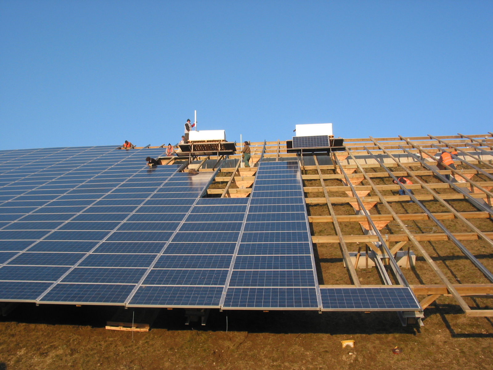 PV A94 - Blick nach oben Montage